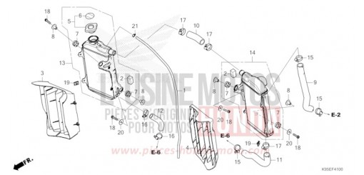 RADIATEUR CRF250RN de 2022